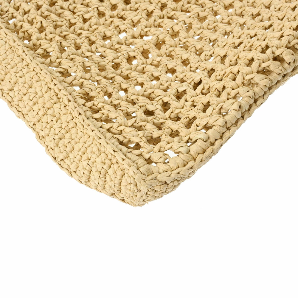 PRADA Crochet Beige Rayon Tote Bag - Picture 7 of 9